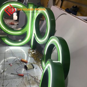 Chữ nổi mica có led