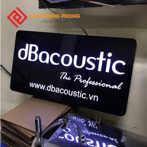 biển hộp đèn mica chữ nổi
