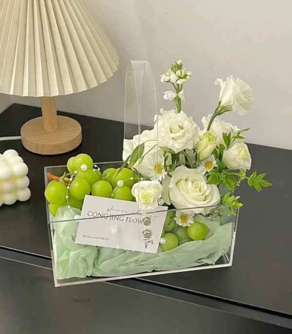 Giỏ mica cắm hoa, đựng quà